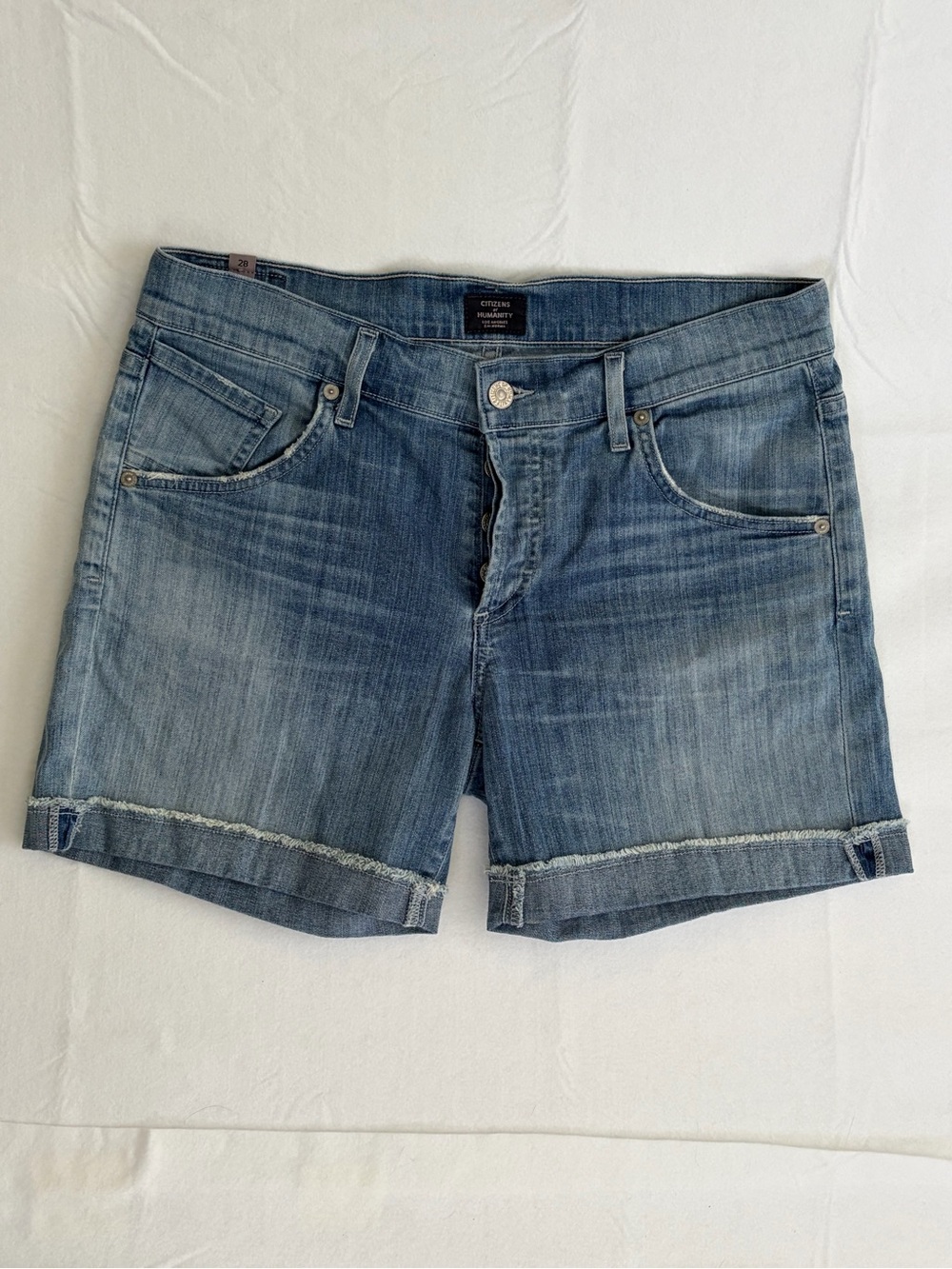 Citizens of Humanity Ios Bermuda Denim Shorts Size 28